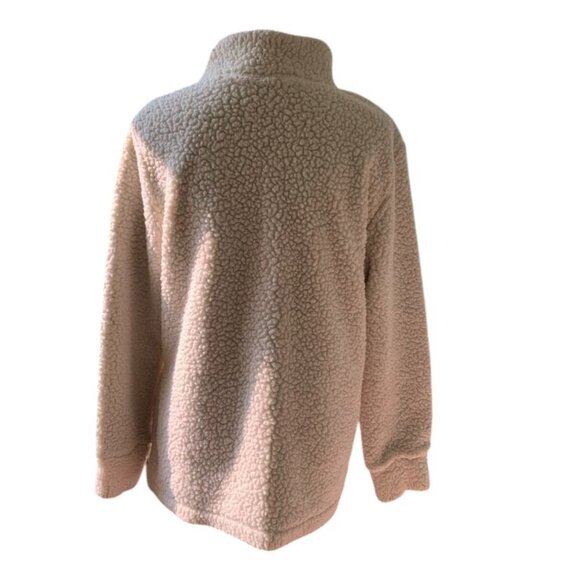 Original Weatherproof Vintage 1948 Pullover Fleece Cream and Blue Women's Medium - Picture 3 of 3